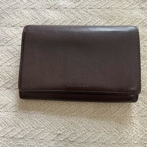 Coach Brown Leather Wallet